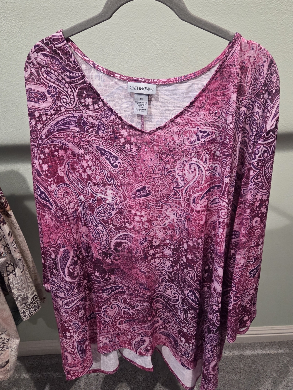 Catherines Plus Size 4x T Shirt Bundle Basics Rhinestone Embelishment Lot - Picture 9 of 10